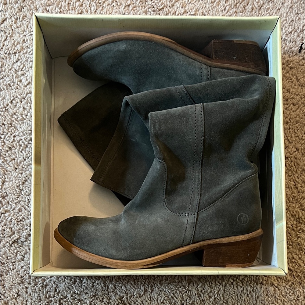 Bronx Gray Suede Ankle Boots-from Anthroplogie